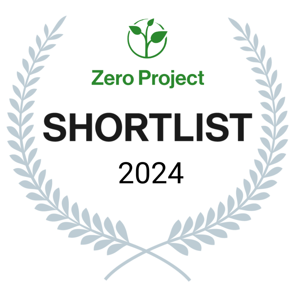 Logo de Zero Project  con el titulo ShortList 2024